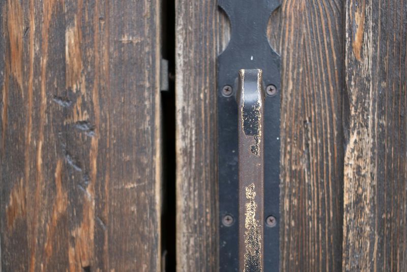 Binnendeur plaatsing — houten deur in donker hout